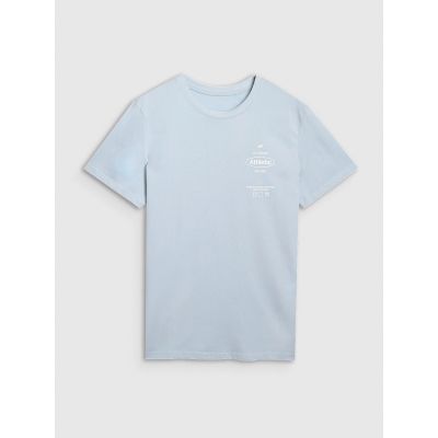 5. T-shirt regular z nadrukiem męski 4F 4FRSS25TTSHM2688-34S