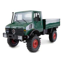 Samochód zdalnie sterowany Amewi Mercedes-Benz Unimog Basic 4WD 1:12 RTR zielony