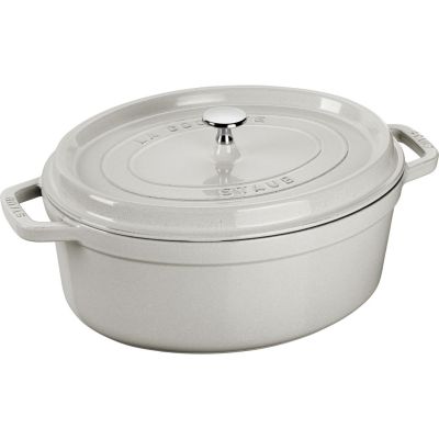 3. STAUB LA COCOTTE Garnek żeliwny owalny 3.2 ltr, truflowy