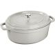 3. STAUB LA COCOTTE Garnek żeliwny owalny 3.2 ltr, truflowy