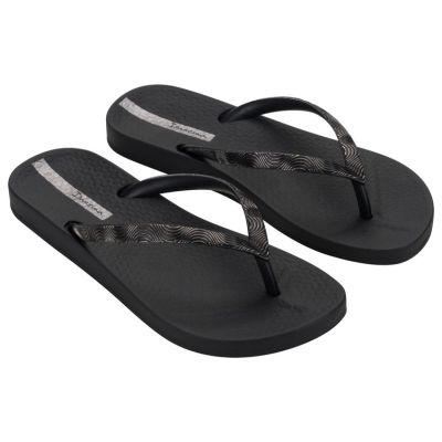 2. Ipanema Mesh IX klapki japonki damskie wygodne czarne