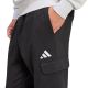 5. Spodnie męskie adidas Essentials Feelcozy Fleece Cargo czarne JE3820