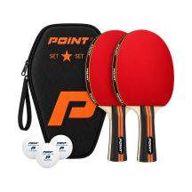 Zestaw do tenisa stołowego Point 1-Star 2 rakiety+3 piłki+pokrowiec KAT00922