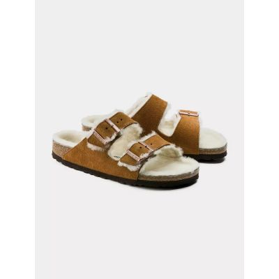 11. Klapki Birkenstock Arizona Shearling Mink W 1001135
