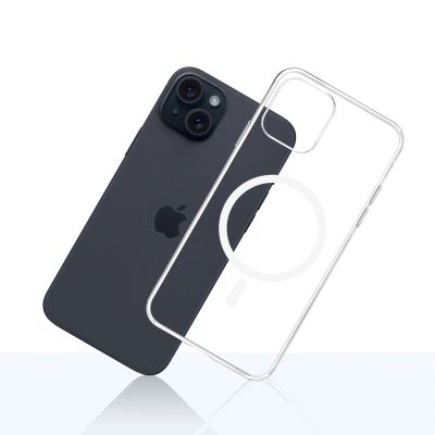 11. Etui 3mk Clear MagCase na Apple iPhone 15 Plus - przezroczyste