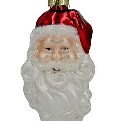 4. BOMBKA SZKLANA FORMÓWKA MIKOŁAJ 14CM SASKA GIFT & DECOR