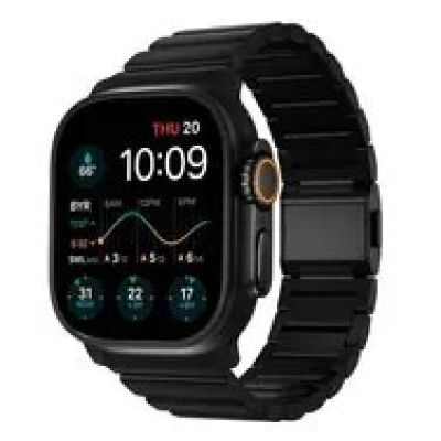 12. NOMAD Titanium Band - tytanowa bransoleta do Apple Watch 46mm/49mm (black hardware) V2