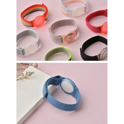 7. Pasek Tech-Protect Nylon dla dzieci na Apple AirTag - różowy