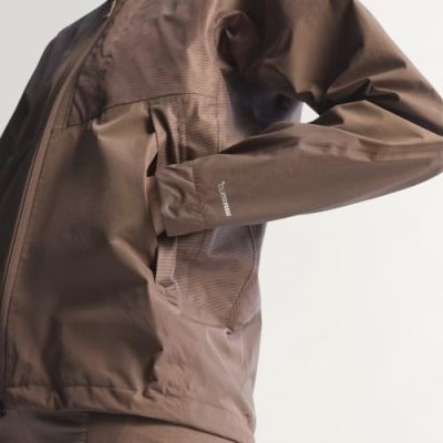 8. Kurtka damska adidas TERREX Xperior 2.5L Hybrid Primeknit Climaproof Jacket - trace brown rozmiar: m