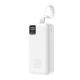 2. Powerbank Wozinsky W8-W 30000mAh 30W 2x USB-A i USB-C z latarką - biały