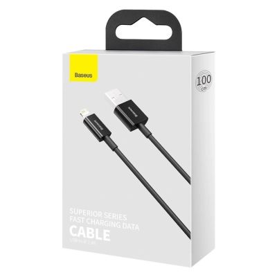 5. Baseus Superior kabel USB - Lightning 2,4 A 1 m czarny (CALYS-A01)