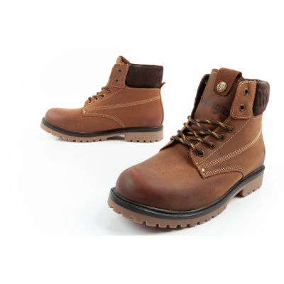 8. Wrangler Arch buty męskie sztyblety trzewiki eleganckie skóra naturalna brązowe