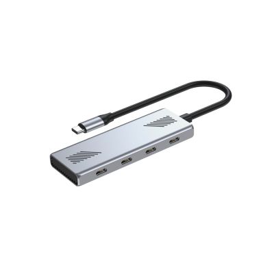 2. GEMBIRD 4-PORTOWY HUB USB-C 3.2 (GEN 2) TYPU C SZARY