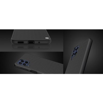 13. Nillkin Textured Case wytrzymałe wzmocnione etui z żelową ramką i nylonem na tyle Samsung Galaxy M53 5G czarny