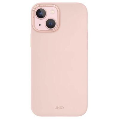 2. Etui UNIQ Lino Hue Magclick Charging do iPhone 15 - różowe
