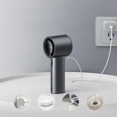 8. Mini dmuchawa Jisulife Handheld Fan Pro1 S 5000mAh FA53PRO przenośny wiatraczek wentylator USB metalowy - ciemnoszary