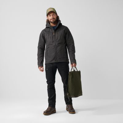 8. Kurtka z kapturem zimowa męska Fjällräven Skogsö Jacket M outdoorowa ocieplana szara (F81698-030)