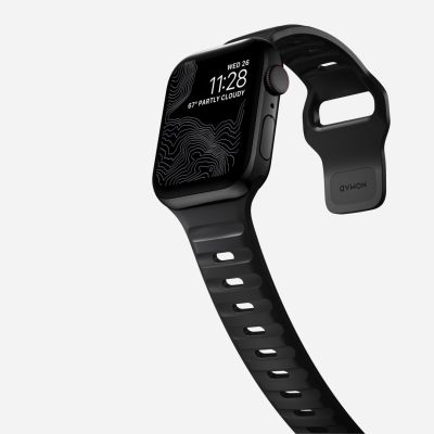 9. Nomad Sport Strap Band Czarny Aluminium, Guma