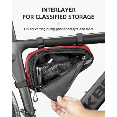 2. Rockbros torba pod ramę B75 niebieska