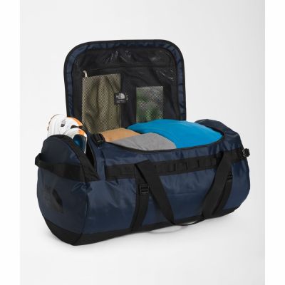 3. The North Face Base Camp Duffel L sportowa torba 95 l Poliester Czarny, Granatowy (marynarski)