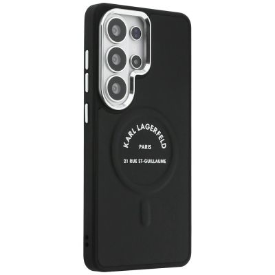 4. Etui Karl Lagerfeld Embossed Ring RSG Logo MagSafe na Samsung Galaxy S26 Ultra - czarne