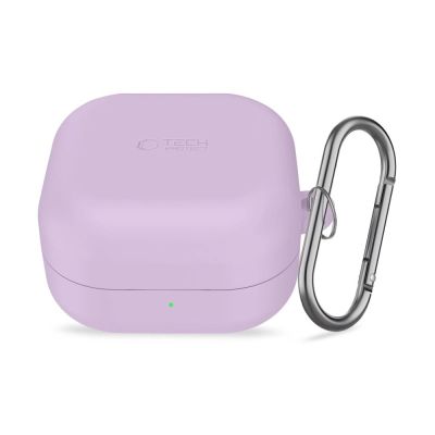 2. Etui Tech-Protect Silicone Hook na Samsung Galaxy Buds 4 / 4 Pro - fioletowe