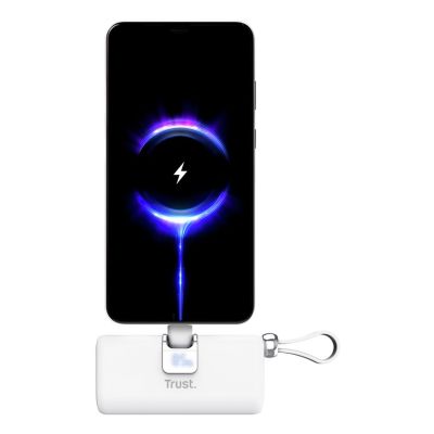 6. Kieszonkowy powerbank TRUST Pacto 5000 mAh biały