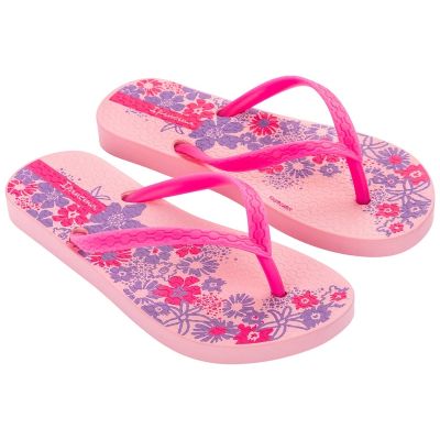 6. Ipanema Classic Happy klapki japonki dziecięce różowe dla dziewczynki