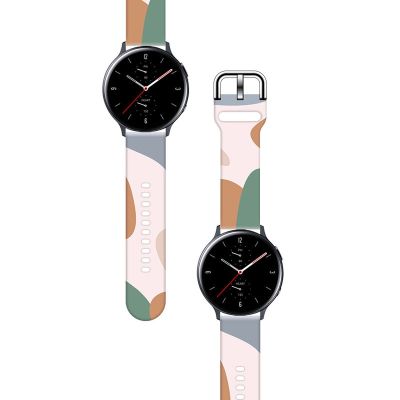 2. Pasek Strap Moro do Samsung Galaxy Watch 40 / 41 / 42 / 43 / 44 mm silikonowa bransoletka opaska do zegarka - wzór 11