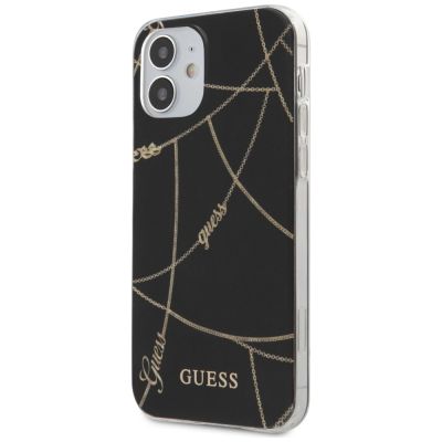 2. Etui Guess Gold Chain Collection na iPhone 12 mini - czarne