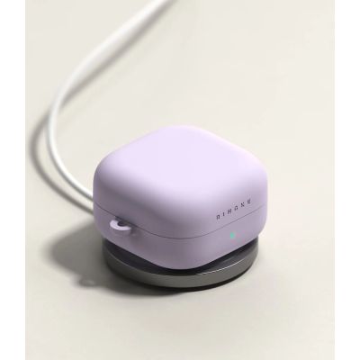 2. Etui Ringke Silicone Case na Samsung Galaxy Buds 4 / 4 Pro - fioletowe