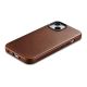 3. iCarer Oil Wax Premium Leather Case skórzane etui iPhone 14 Plus magnetyczne z MagSafe brązowy (WMI14220703-RB)