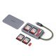 2. Czytnik kart pamięci Ugreen CM868 USB-C - szary