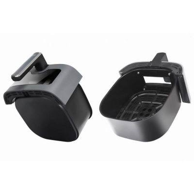 4. ELDOM FRYTKOWNIC BEZTŁUSZCZOWA FR45 FRITELO 1500W REGULACJA TEMP 80-200°C SZKLANE OKNO W POJEMNIKU DOTYKOWY PANEL STERUJĄCY