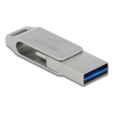 2. DeLOCK Pendrive USB-C + Typ-A 5 Gbps 64 GB - metalowa obudowa