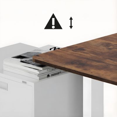 5. ERGO OFFICE BIURKO ELEKTRYCZNE REGULACJA MAX WYS. 1160MM, MAX - 80 KG, BEZ BLATU DO PRACY STOJĄCO SIEDZĄCEJ, BIAŁE ER-400 W
