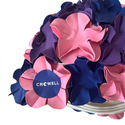 10. Czepek pływacki Crowell Ucho Bora srebrny kol.4