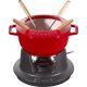 Zestaw do fondue Staub - 16 cm, Czerwony