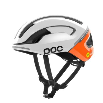 2. Kask rowerowy POC Omne Beacon MIPS GR M/54-59 cm Pomarańczowy, Biały