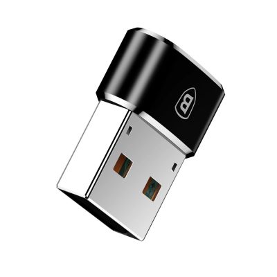 7. Adapter Baseus Mini przejściówka z USB-C na USB-A - czarny