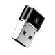 7. Adapter Baseus Mini przejściówka z USB-C na USB-A - czarny