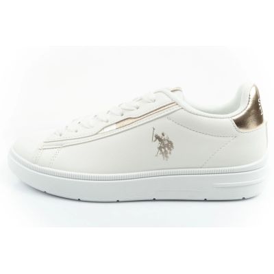 2. U.S Polo Assn buty sportowe sneakersy damskie modne wygodne białe