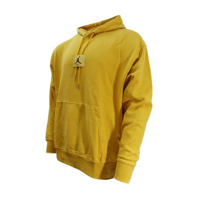 2. Bluza z kapturem Air Jordan Essentials Statement Fleece Washed Pullover Hoodie Yellow Ochre - FB7290-752