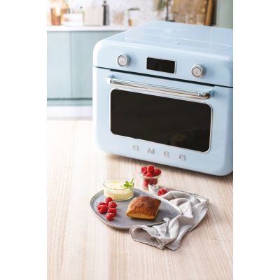 23. Smeg COF01PBEU piec parowy Mała Niebieski Przyciski, Obrotowy