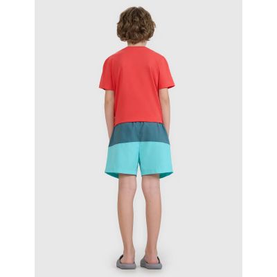 4. Spodenki chłopięce plażowe boardshorty 4F 4FJWSS25UBDSM116-46S