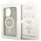 8. Etui Guess Glitter Gold MagSafe na iPhone 14 Pro - czarne