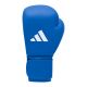 2. Rękawice bokserskie turniejowe adidas z atestem IBA niebieskie