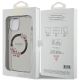 8. Etui Guess IML Flowers Wreath MagSafe na iPhone 15 / 14 / 13 - czarne