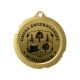 Medal metalowy z grawerowaniem na laminacie