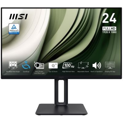 Monitor MSI Pro MP245PG 24 cali IPS FHD HDMI/DP Pivot - Płaski ekran - 61 cm